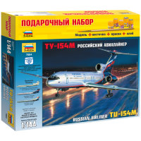 Набор для сборки модели "Пассажирский авиалайнер Ту-154", масштаб 1:144