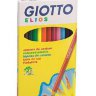 Карандаши цветные  GIOTTO 12 шт. тонкий грифель 2,8мм, картон.уп-ка