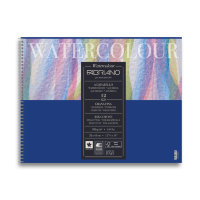 Альбом WATERCOLOUR Studio 32,0х41,0см, 300гр/м2, 12 листов, спираль, 25% хлопка, Fabriano