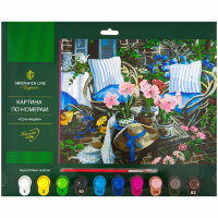 Картина по номерам "Оранжерея" A3, с акриловыми красками, картон, европодвес