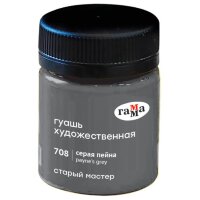 Гуашь Серая пейна 40мл Старый Мастер, артикул 12112040708