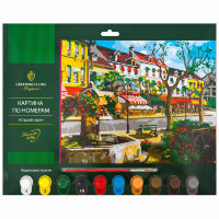 Картина по номерам "Старый парк" A3, с акриловыми красками, картон, европодвес