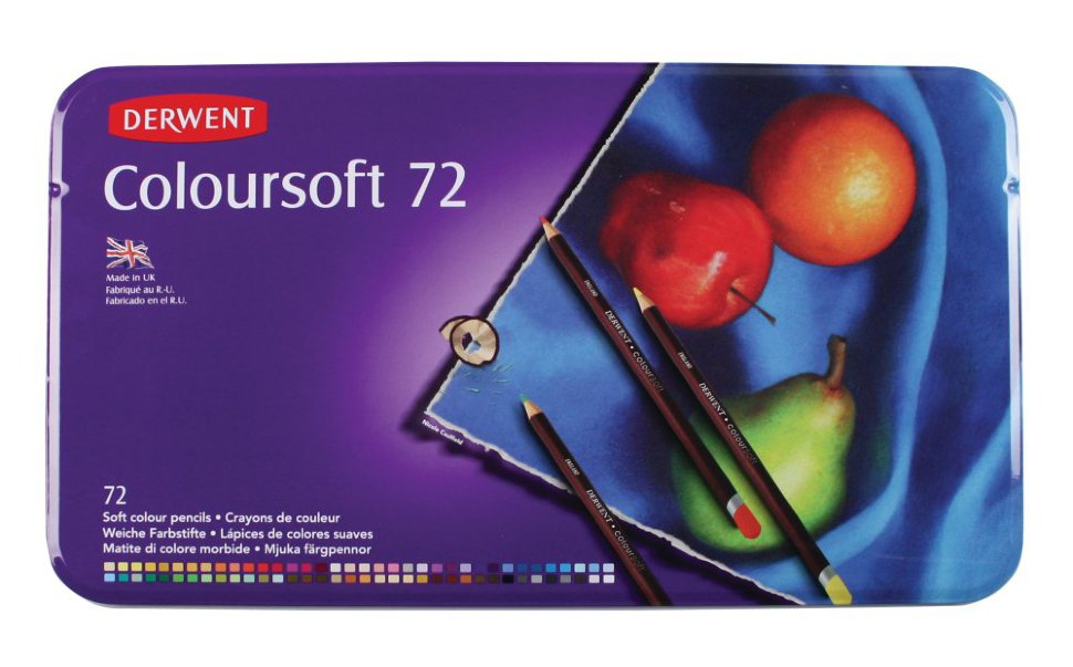 Набор цветных карандашей  "Coloursoft" 72цв. в металлич. коробке