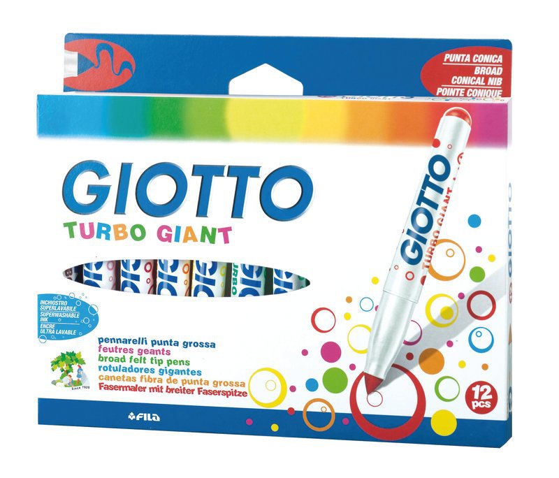 Фломастеры GIOTTO набор 12 шт. Макси