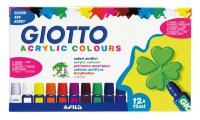 Акриловые краски  GIOTTO 12 цветов для детского творчества