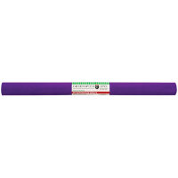 Бумага крепированная 50x250 см, 32 г/м2, фиолетовая, в рулоне