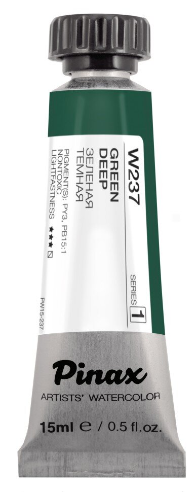 Акварель Зеленая темная № 237 Pinax Artist's в тубе 15 мл