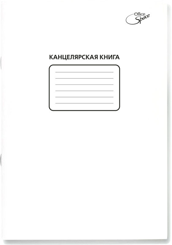 Канцелярская книга А4 48 л., линия, мелованный картон, блок офсет