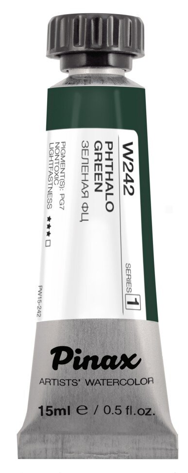 Акварель Зеленая ФЦ № 242 Pinax Artist's в тубе 15 мл