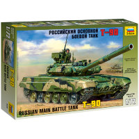 Модель для сборки "Российский основной боевой танк Т-90", масштаб 1:72