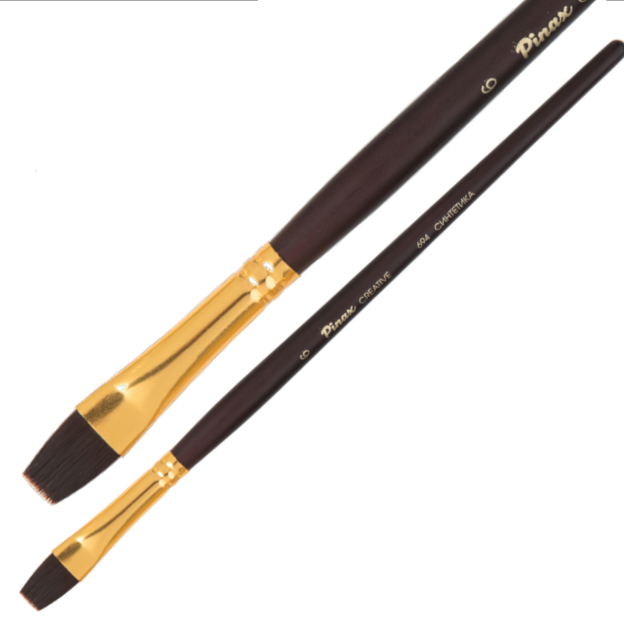 Кисть Синтетика плоская № 8 PINAX Creative срерия 694  артикул SF_694008