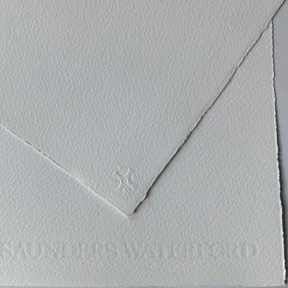 Акварельная бумага 56х76см, 190гр/м2, 1 лист, C,P, Saunders Waterford, High White, артикул 5121905101CB