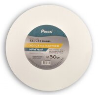 Холст 30 см на картоне, хлопок Пинакс, круглый, мелкозернистый, 280 гр/м2