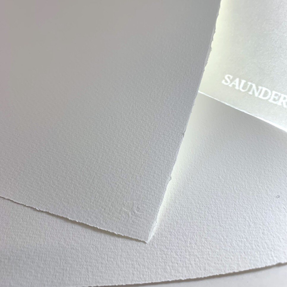 Акварельная бумага 56х76см, 190гр/м2, 1 лист, Rough, Saunders Waterford, High White, артикул  5131900101CB