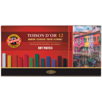 Пастель художественная "Toison d'or", 12 цветов, картон. уп.