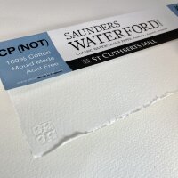 Акварельная бумага 56х76см, 300гр/м2, 1 лист, C,P, Saunders Waterford, High White, артикул 5123005101CB