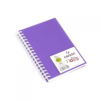 Блокнот Notes Canson А-6, 50 листов, 120 гр/м, фиолетовая пластиковая обложка, спираль, Canson