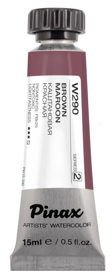 Акварель Каштановая Красная № 290 Pinax Artist's в тубе 15 мл