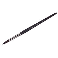 Кисть №12 Белка, круглая, серия Маэстро, длинная ручка, артикул 101012