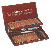 Цветные карандаши LYRA набор 68 цв. "REMBRANDT POLYCOLOR", деревянный кейс