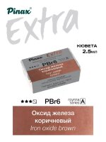 Акварель Оксид железа коричневый № PBr6B Pinax Extra в кювете 2,5 мл