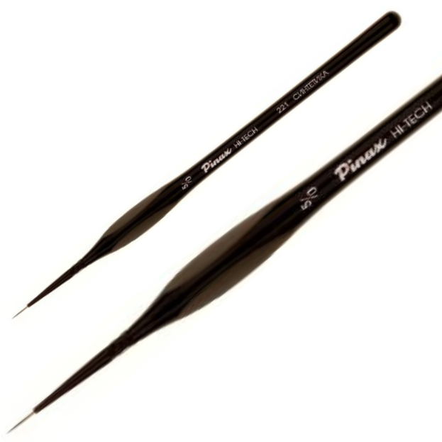 Кисть Синтетика круглая  №8/0, Hi-Tech, короткая ручка, артикул 2218x0