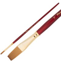 Кисть Синтетика № 2 плоская удлин.волос, серия Oro Rosso, короткая ручка, артикул 755002