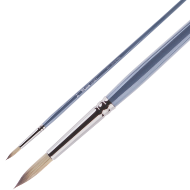 Кисть Синтетика круглая № 4, Hi-Tech, длинная ручка, артикул 991004