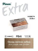 Акварель Оксид железа умбра № PBr6RU Pinax Extra в кювете 2,5 мл