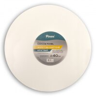 Холст 40 см на картоне, хлопок Пинакс, круглый, мелкозернистый, 280 гр/м2