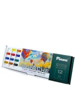 Гуашь в наборе 12 цветов Pinax в банках 40 мл. Набор №2, артикул PAG4012-02