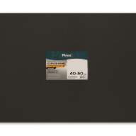 Холст 40х50 см на картоне, черный грунт, хлопок Пинакс, мелкозернистый, 280 гр/м2