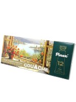 Гуашь в наборе 12 цветов Pinax в тубах 15 мл. Набор №2, артикул PAG1512-02