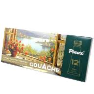 Гуашь в наборе 12 цветов Pinax в тубах 15 мл. Набор №2, артикул PAG1512-02