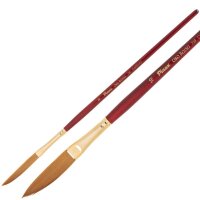 Кисть Синтетика № 6 даггер лайнер, серия Oro Rosso, короткая ручка, артикул 759006