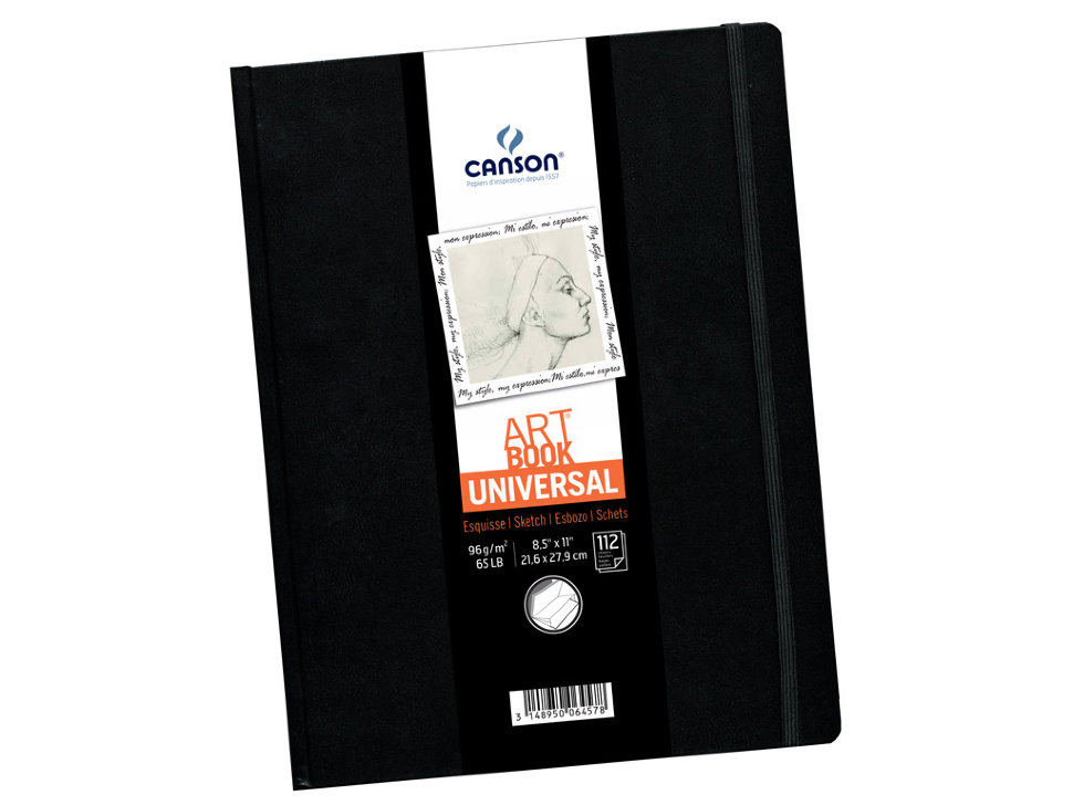 Блокнот Artbook Universal 140х216мм, 112 листов, 96г/кв.м, твердая обложка, Canson
