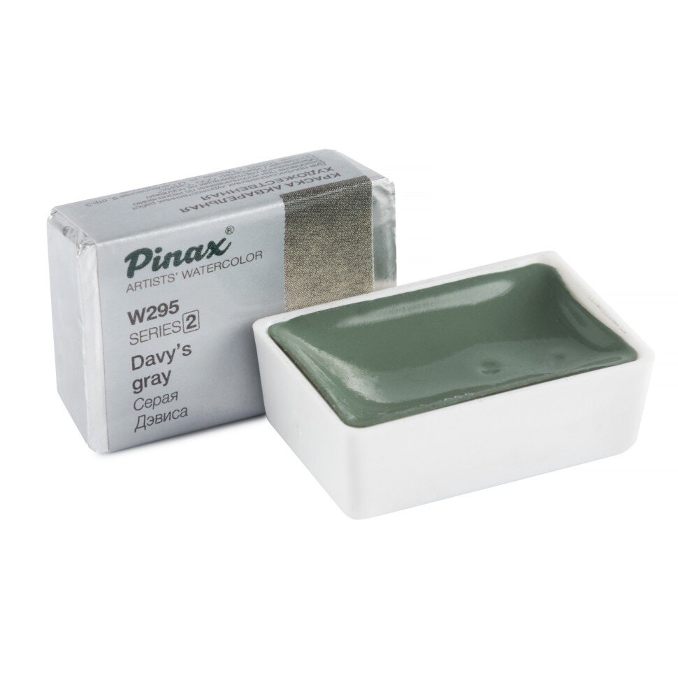 Акварель Серая дэвиса № 295 Pinax Artist's в кювете 2,5 мл