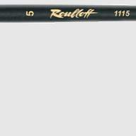 Кисть Колонок круглый серия 1115, укороченная вставка, Короткая ручка, черный лак, Рублёв