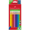 Цветные карандаши  JUNIOR GRIP с точилкой Faber-Castell, картон. пенал, 20 цв.