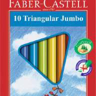 Цветные карандаши JUNIOR GRIP с точилкой, Faber-Castell, 10 цв.