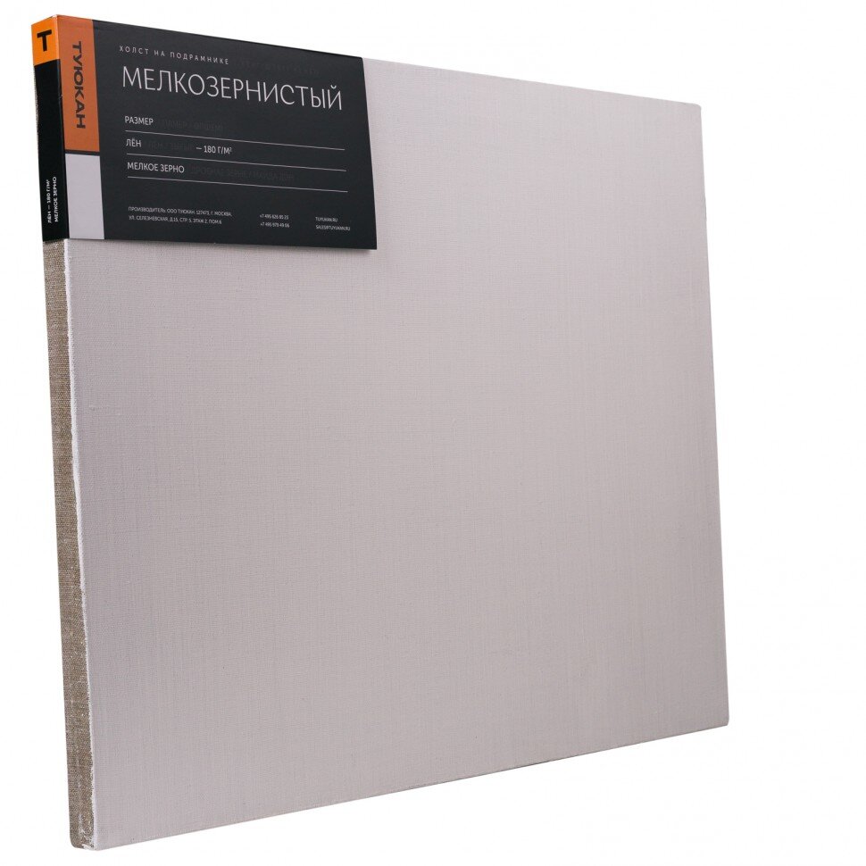 Холст на подрамнике 60х70 см, лён Туюкан, мелкозернистый,