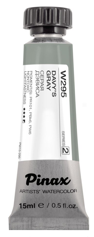 Акварель Серая дэвиса № 295 Pinax Artist's в тубе 15 мл