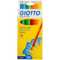 GIOTTO  Цветные карандаши 24 шт. Тонкий грифель 2,8мм, картон