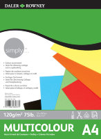 Альбом Цветная бумага А4 120гр/м2, 24лист, Daler-Rowney