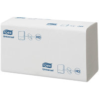 Полотенца бумажные листовые TORK Universal (ZZ-сложение)(H3), 1сл, 250л/пач, белые