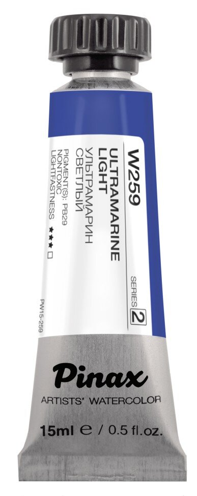 Акварель Ультрамарин светлый № 259 Pinax Artist's в тубе 15 мл