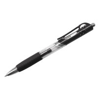 Ручка гелевая автоматическая "MP gel", черная, 0,5мм, грип