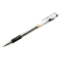 Ручка гелевая черная, 0,5мм, грип BLGP-G1-5-B