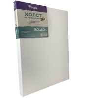 Холст на подрамнике 30х40 см 3D, хлопок Пинакс, мелкозернистый, 380 гр/м2, артикул 30.3040