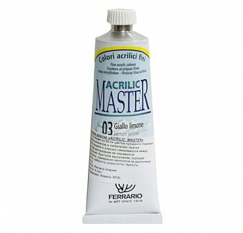 Акрил ACRILIC MASTER 60мл №03 лимонный жёлтый